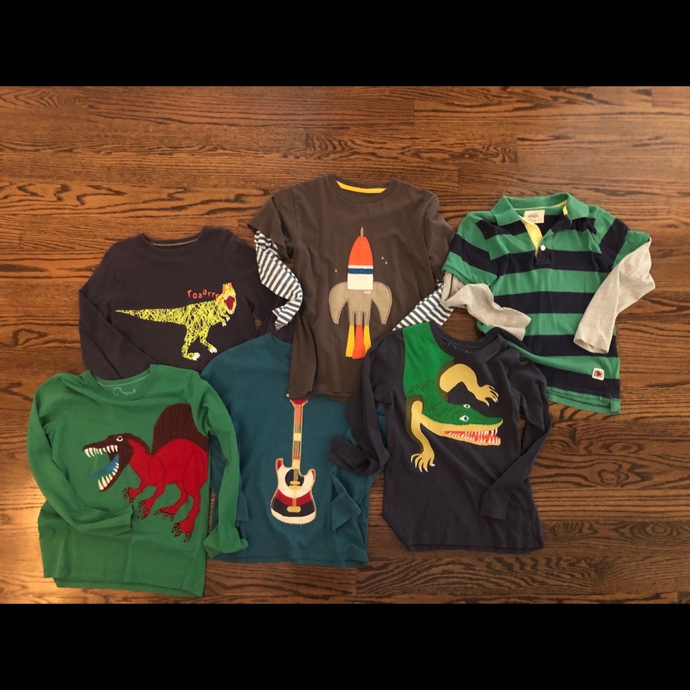 Boys lot of MINI BODEN size 9/10 shirts